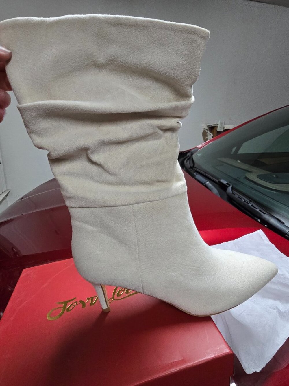 White booties